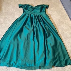 Women’s Off The Shoulder Full Length Prom Party Dress Corset Back 22W